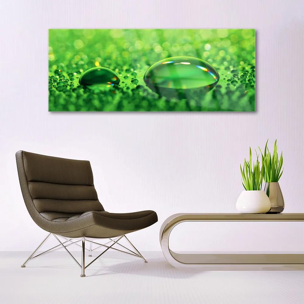Modern üvegkép vízesés Art 125x50 cm