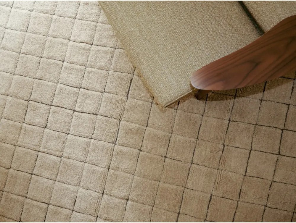 Borostyán színű kézi szövésű gyapjú szőnyeg 170x240 cm Mosaic Amber – Lorena Canals