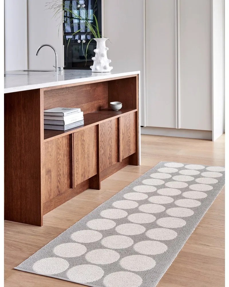 Bézs-krémszínű kültéri-beltéri futószőnyeg 70x320 cm Hugo Linen Vanilla – Pappelina