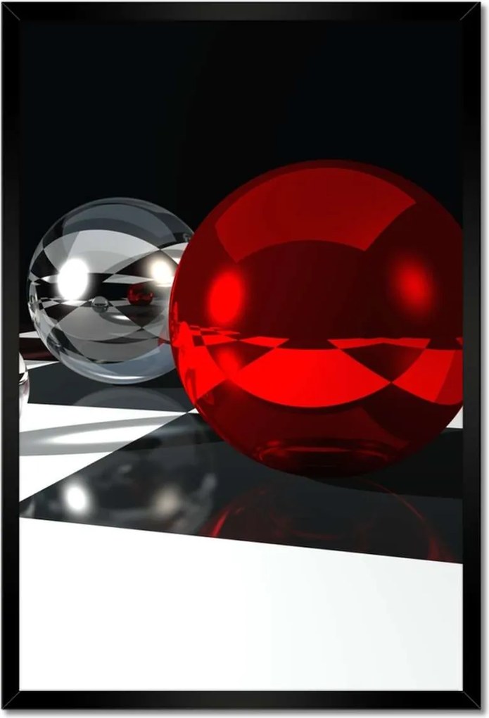 Poszterek keretben 40x60 Golyók a rácson