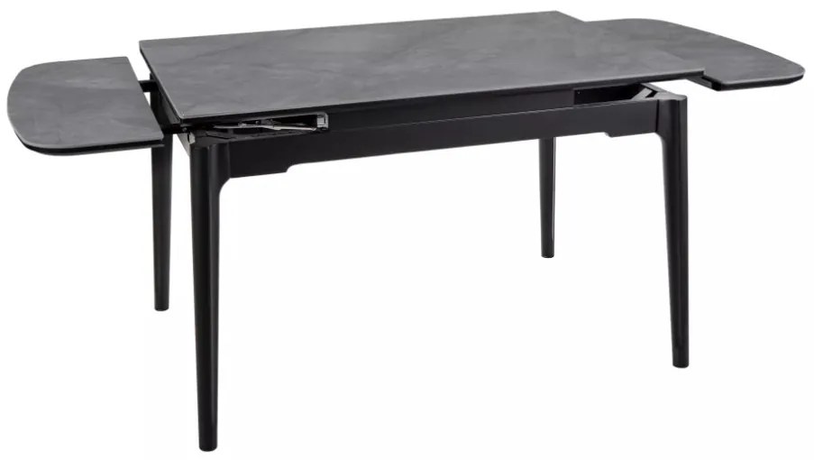 Sento bővíthető étkezőasztal szürke/fekete 120-180cm