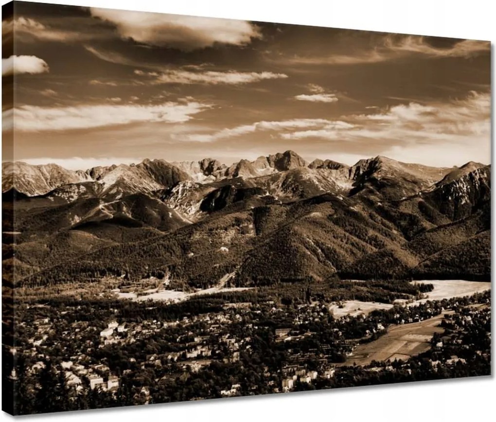 Vászonkép 40x30 Tátra Lengyel hegyek Kilátás