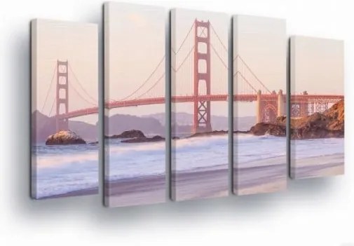 Vászonkép 150x100 Golden Gate híd San Francisco óceán tengerpart tájkép utazás