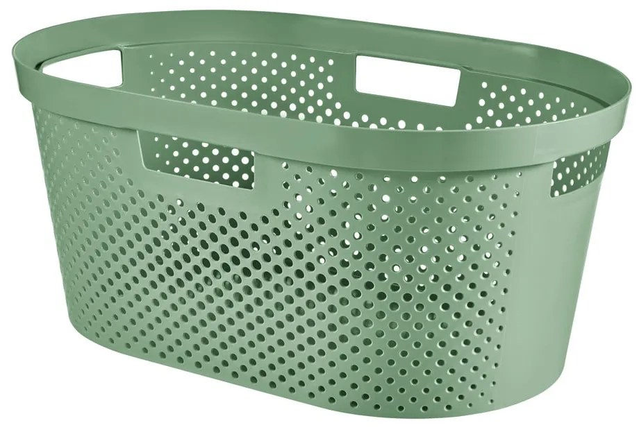 Infinity Hamper zöld ruhakosár, 40 l - Curver