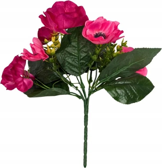 Anemona csokor 27 cm rózsaszín