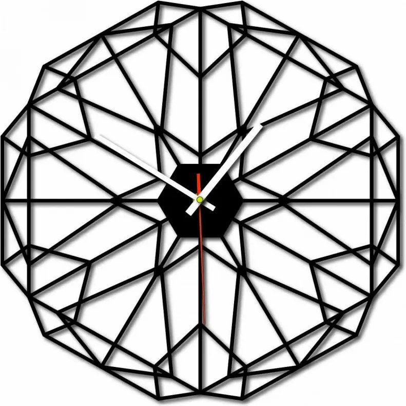 Geometrikus falióra szintén fekete X0097