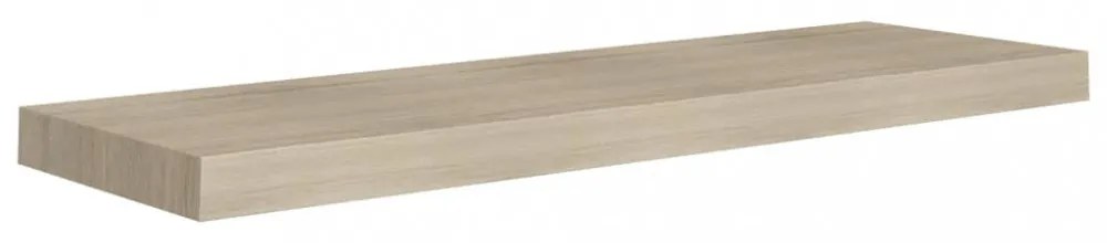 2 db tölgyszínű MDF lebegő fali polc 80 x 23,5 x 3,8 cm