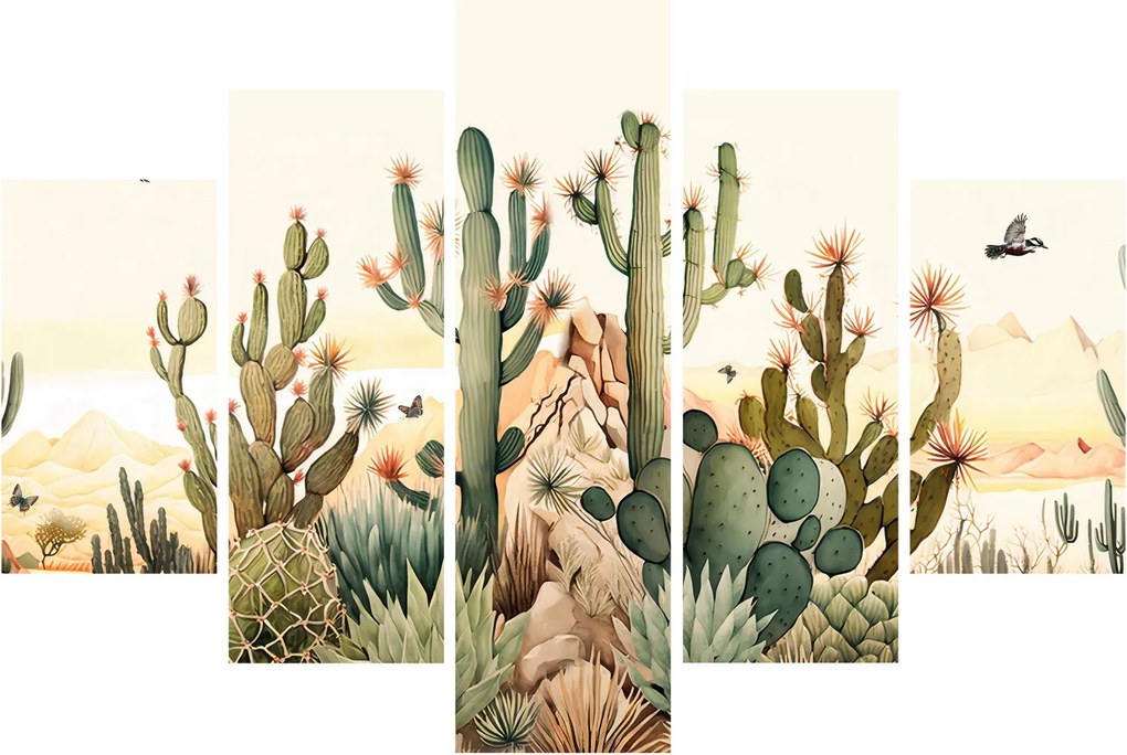 Kép - Sivatag, akvarell (150x105 cm)