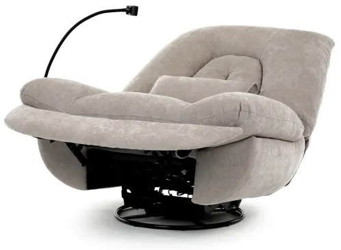 Relax fotel beépített elektromos vezérléssel, bézs szövetkárpittal. TV-7089 LAN2