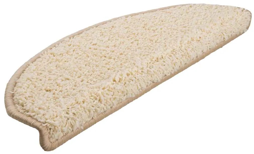 30 db krém lépcsőszőnyeg 65x21x4 cm