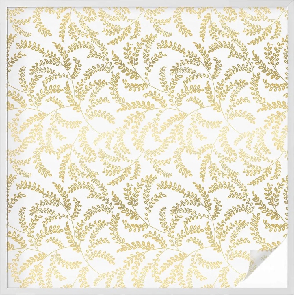 Öntapadós ablak furnér, amely biztosítja a magánéletet Növényi minta 100x100