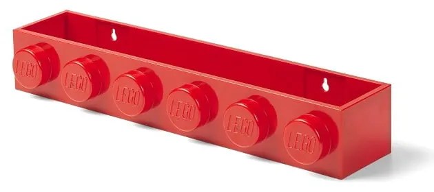 Sleek gyerek piros kisméretű fali polc - LEGO®