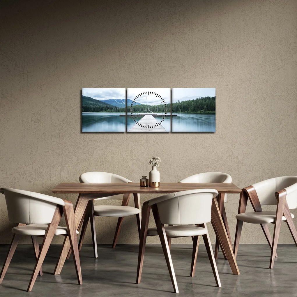 Kép - Kilátás a mólóról (órával) (90x30 cm)