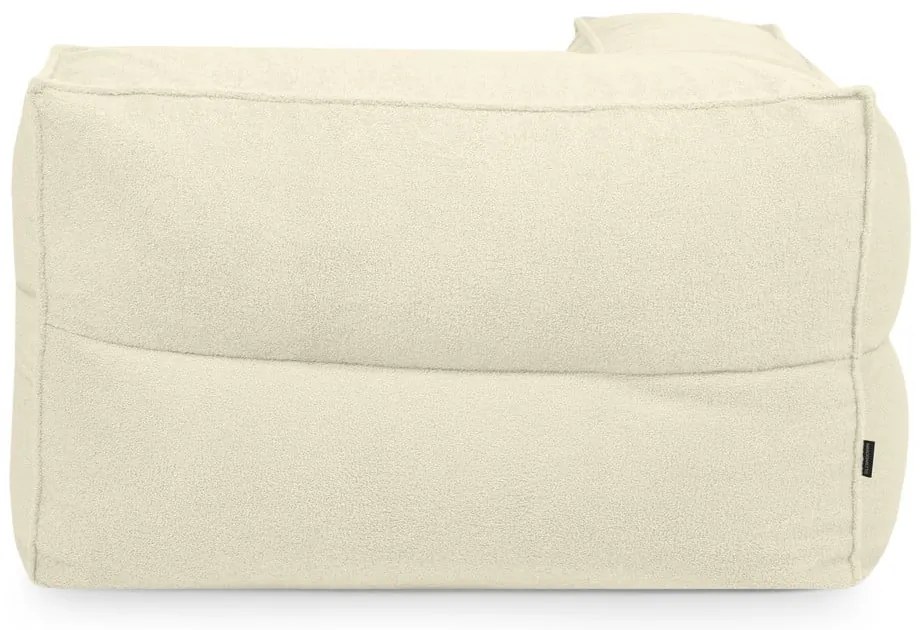 Barna buklé babzsákfotel Mass Corner 125 Right – SLOWDOWN