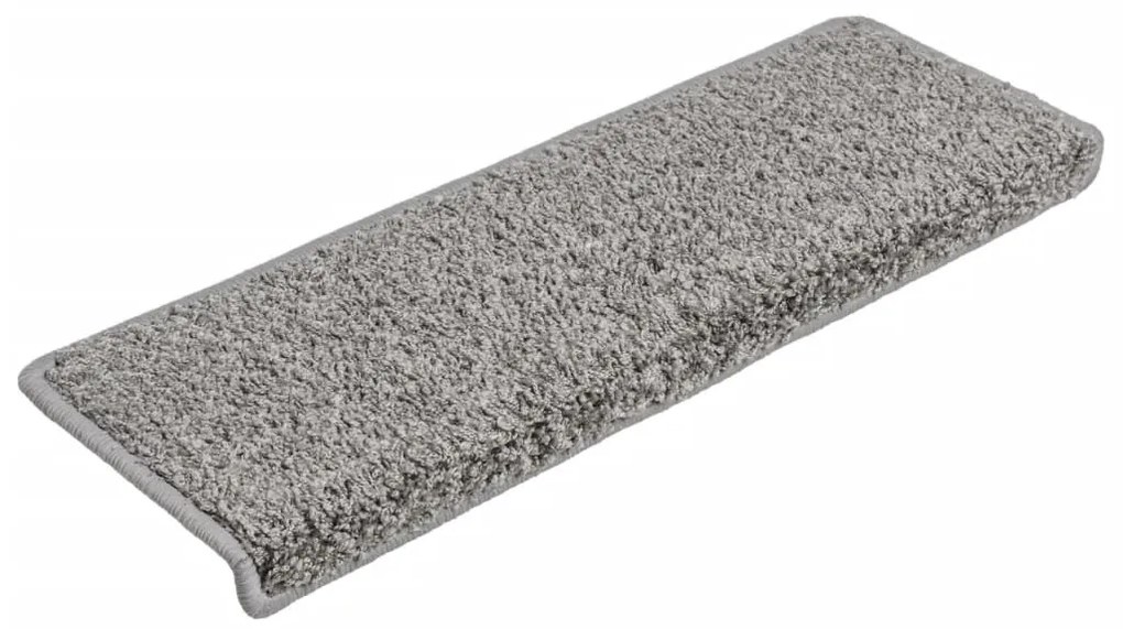 10 db szürke lépcsőszőnyeg 65x21x4 cm