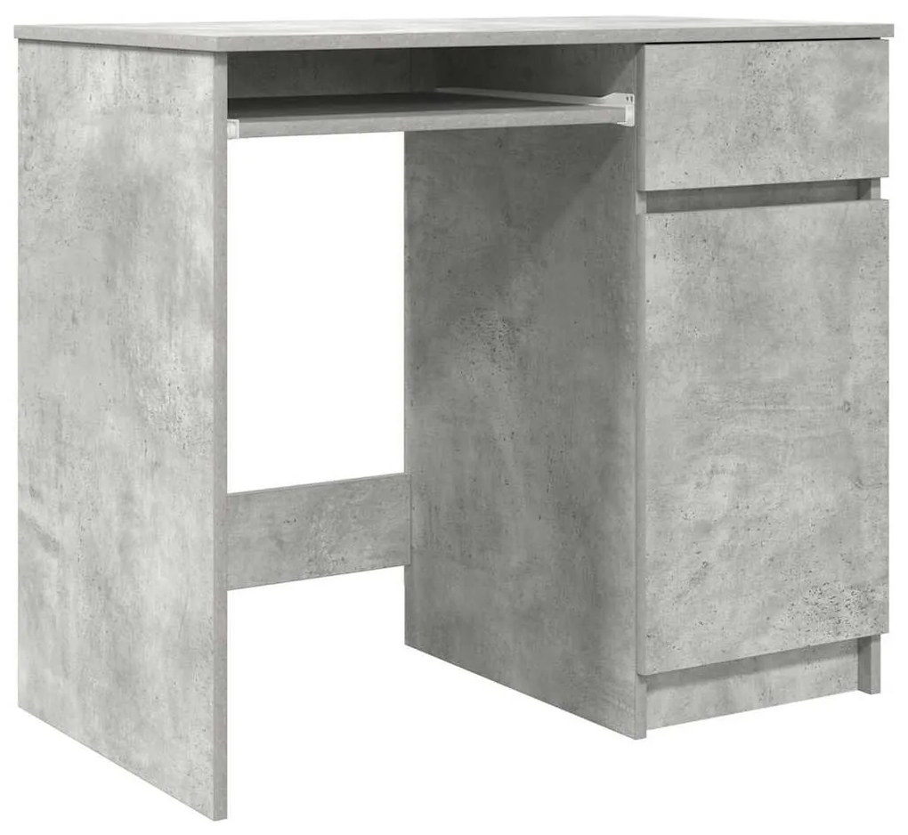 betonszürke forgácslap íróasztal 86x49x76 cm