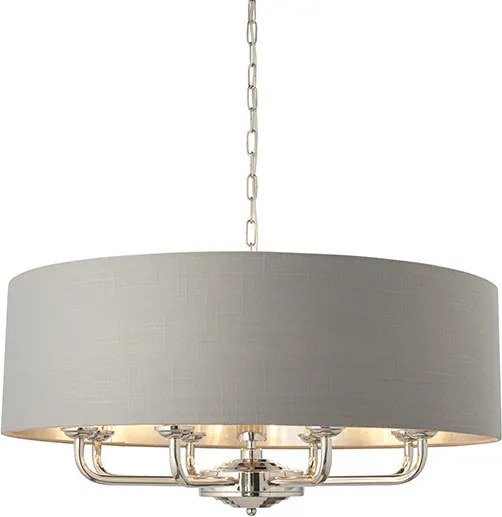 ENDON 94415 HIGHCLERE Ernyős Függesztett Lámpa Nickel-Nero, Faszén E14 IP20