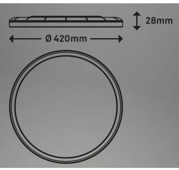Briloner 7080-015 - SLIM LED 22W 230V 2700-6500K dimmelhető + távirányító