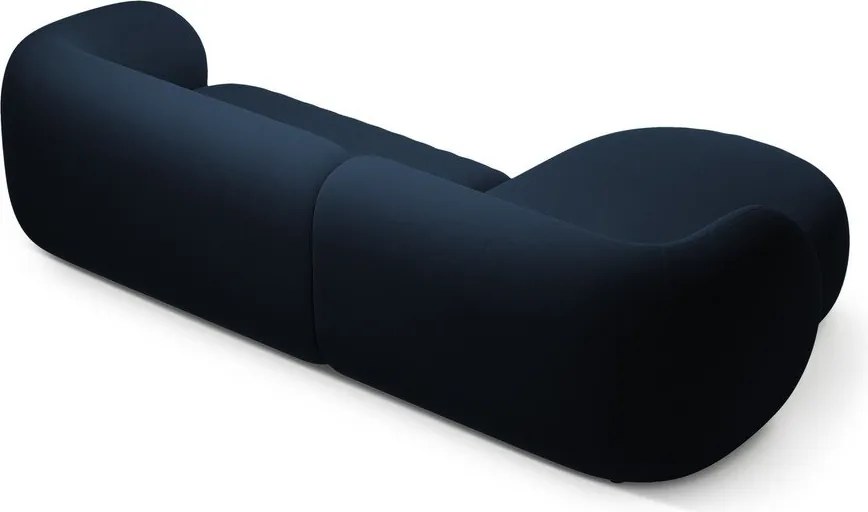 Kék bársony sarokkanapé (bal oldali-heverő résszel) Kate – Micadoni