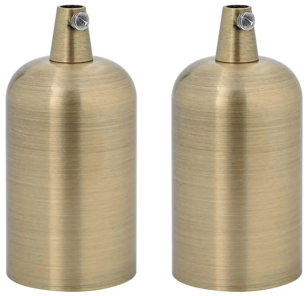 2 db bronz lámpatartók E27