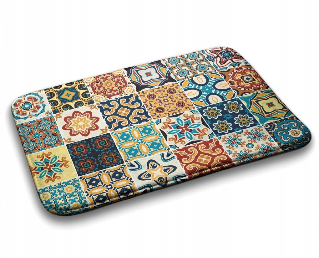 Modern divatos fürdőszoba szőnyeg Azulejo 75x45