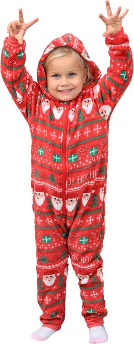 CHRISTMAS ONESIE gyerek overál piros - többféle méretben Méret: 98 - 104