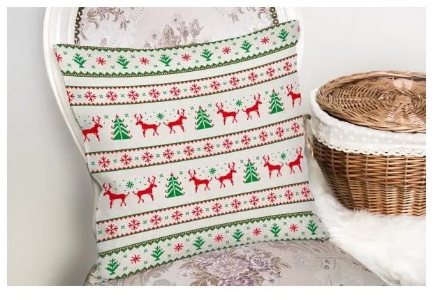Párnahuzat karácsonyi mintával 43x43 cm – Mila Home