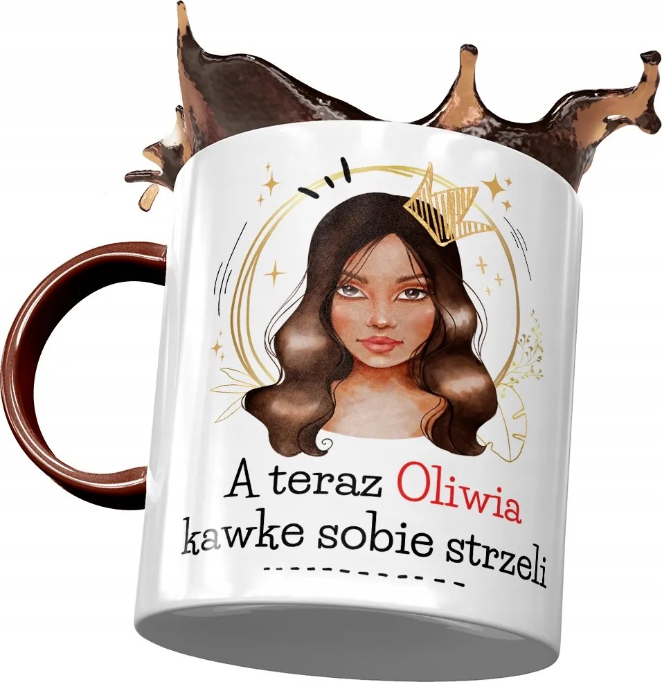 Bordó bögre Olívia Barátnőjének Nyomtatott Fotóval