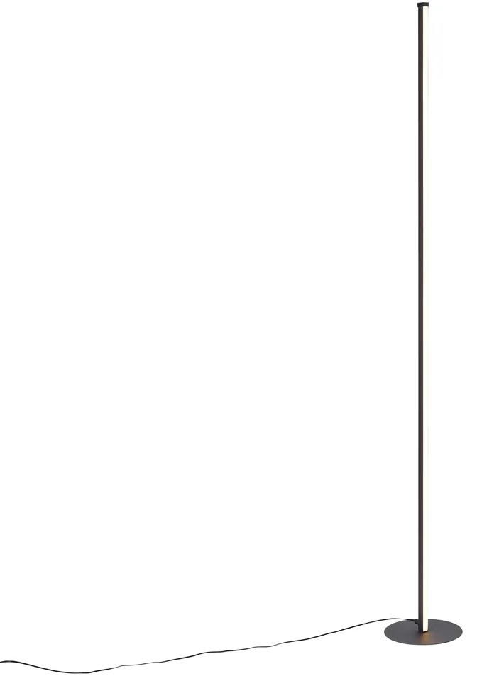 Design állólámpa fekete LED-del, érintődimmerrel - Clutch