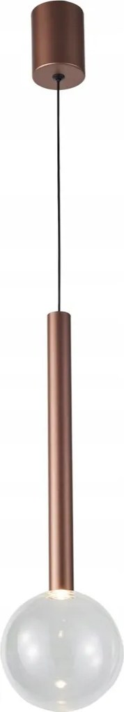 Alinos egy LED-es réz függesztett mennyezeti lámpa nappaliba és hálószobába