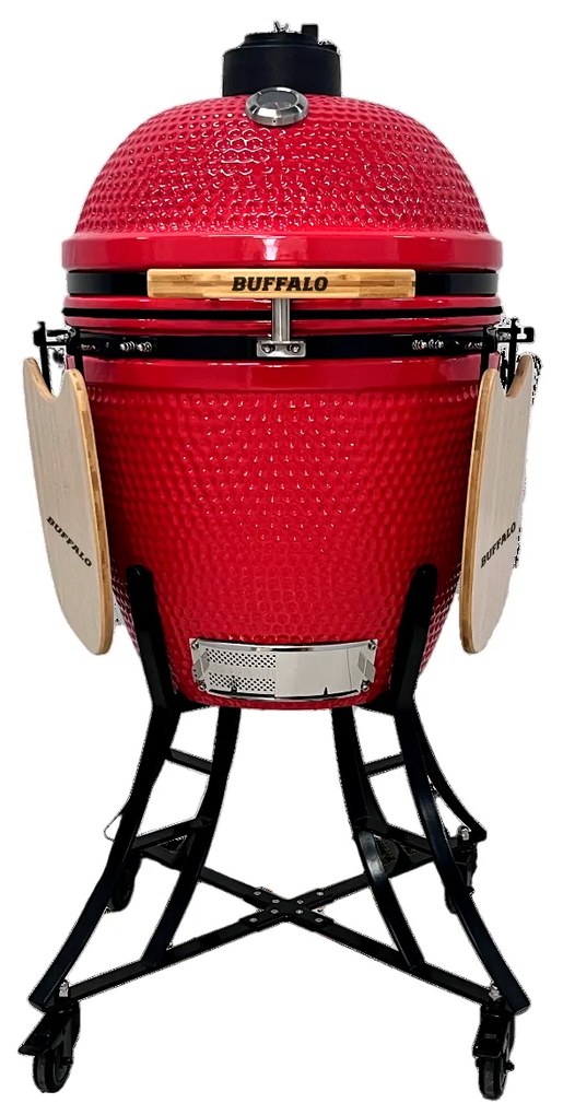 Kamado Buffalo 810mm piros faszenes grill BFBBQ22-T81