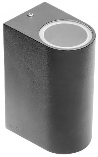 Lámpa Fali lámpa TIAGO 2irányú, GU10, MAX. 2x35W, IP54, AC220-240V, 50/60Hz, fekete