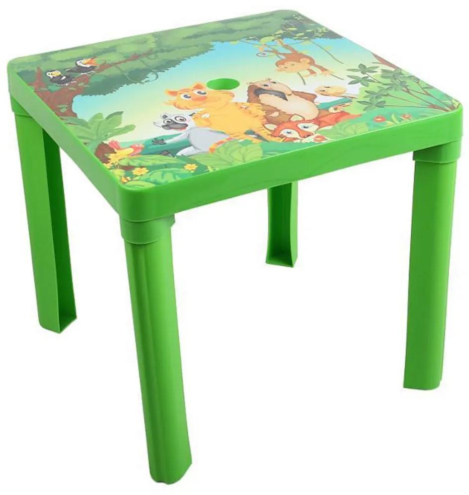 Gyerek kerti bútor- műanyag asztal zölds