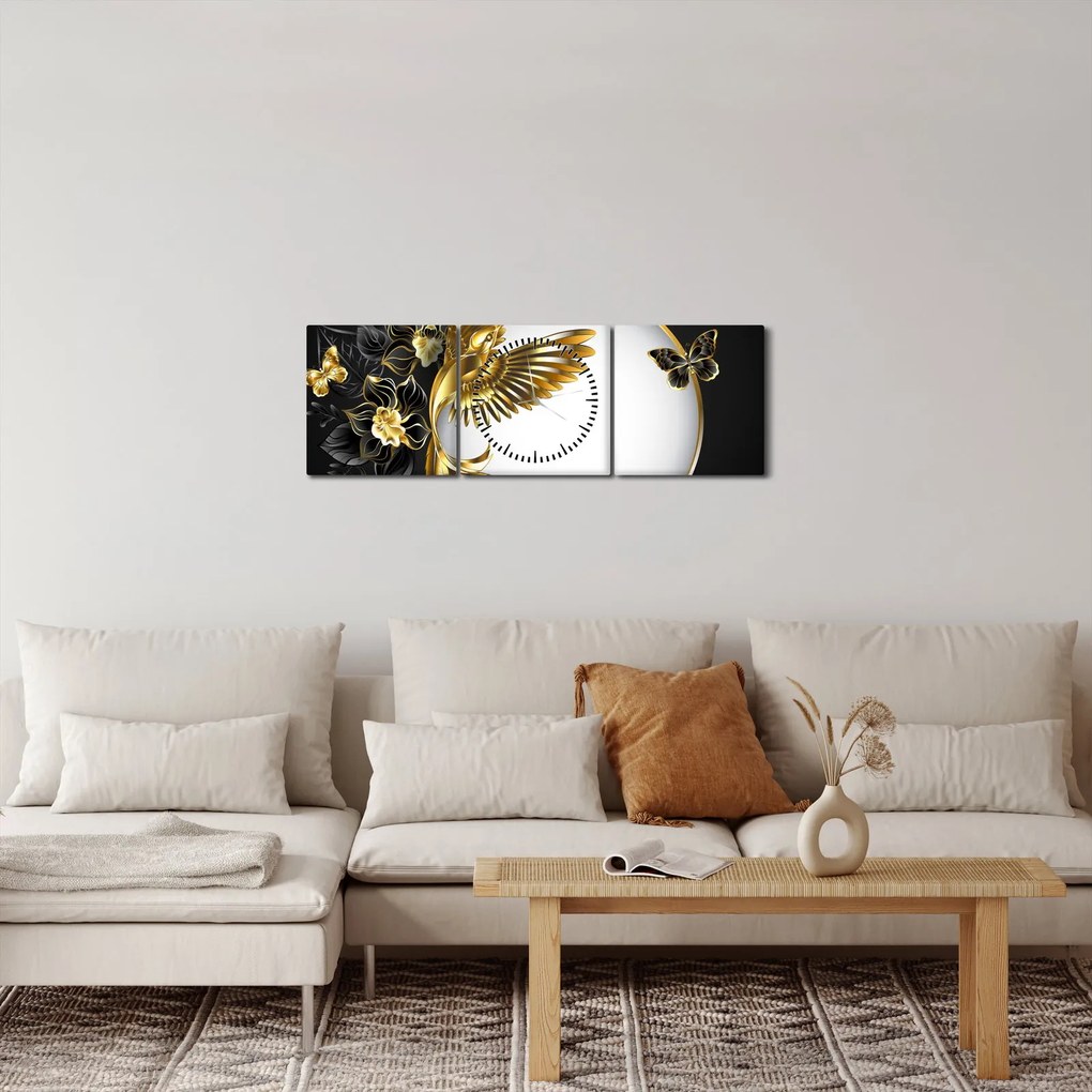Kép - Arany motívumokkal díszített labda (órával) (90x30 cm)