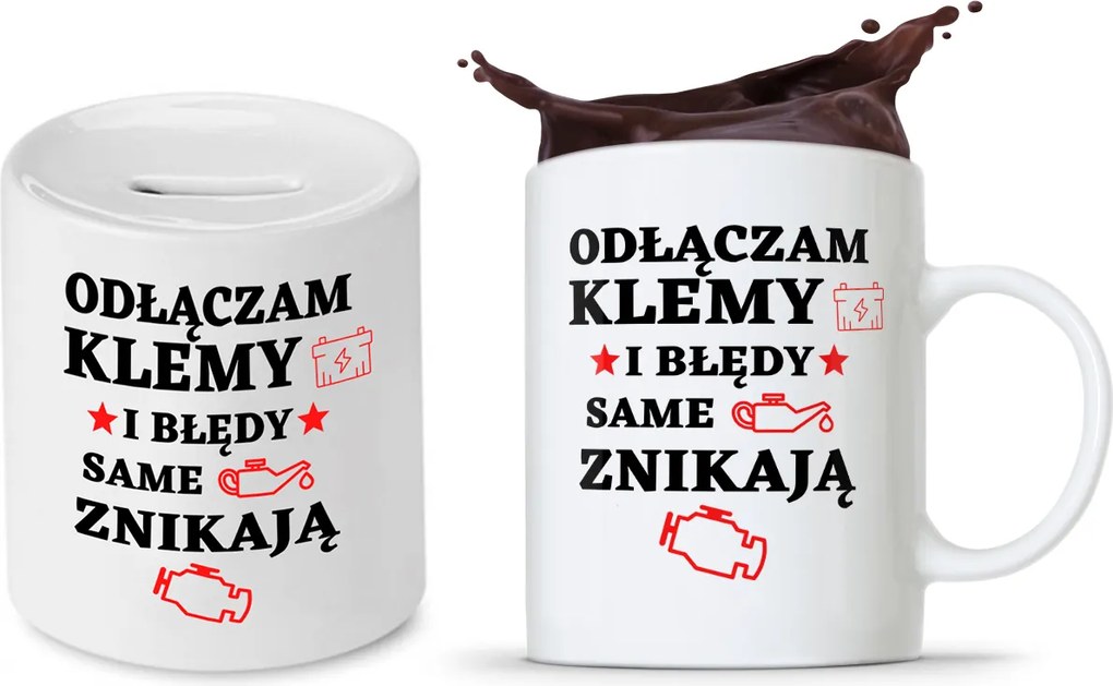 Mechanikus Készlet Ajándék Bögre Persely fényképes nyomtatással