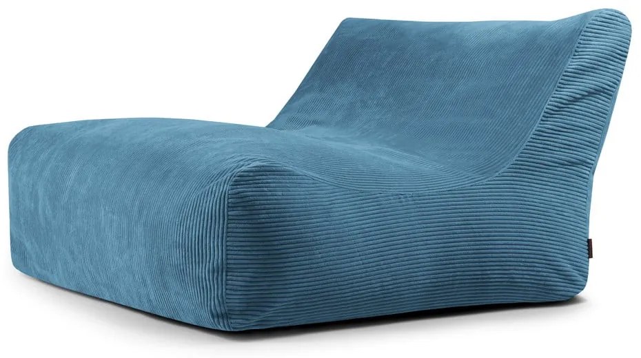 Kék kordbársony babzsákfotel Sofa Lounge – SLOWDOWN