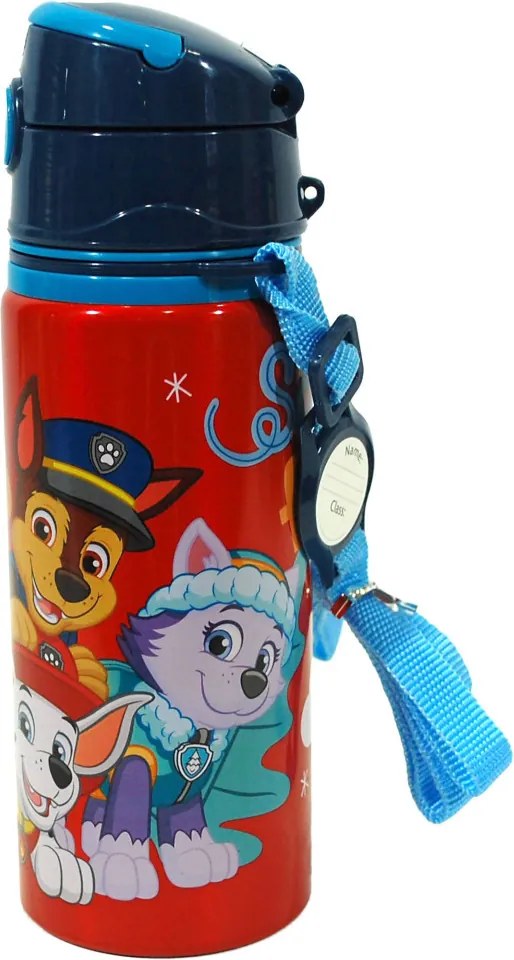 Mancs Őrjárat Red alumínium szívószálas kulacs akasztóval 600 ml