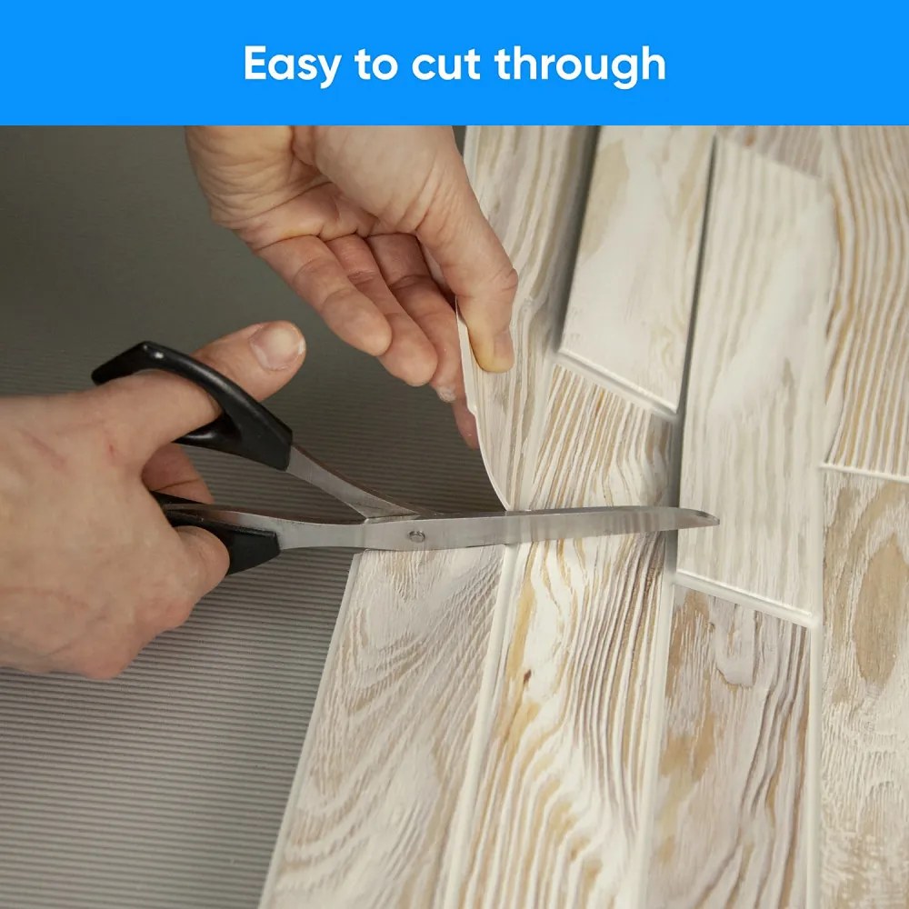 3D PVC falpanel Fehérített tölgy famintás csomag (10 db + 3 db Fix All ragasztó)