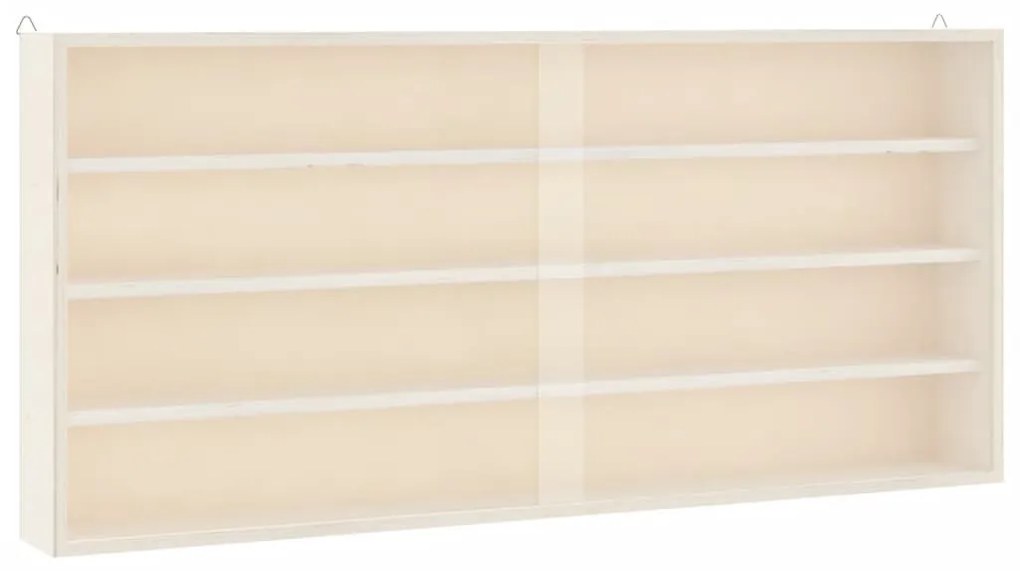 fa gyűjtői vitrin ajtókkal 80x8,5x37 cm