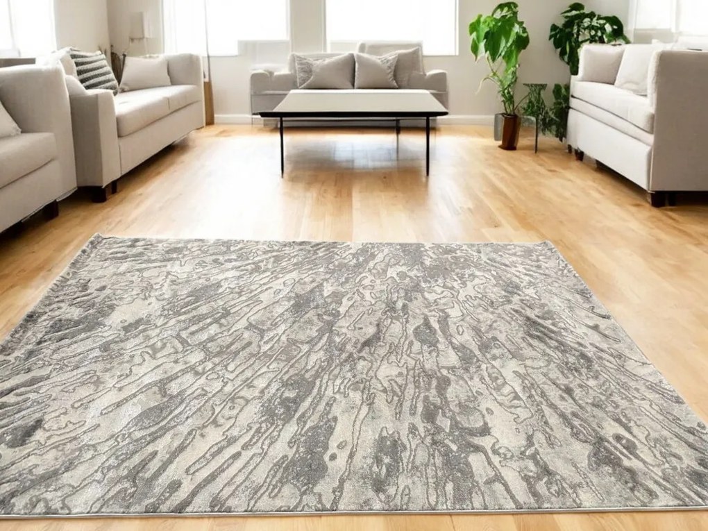 Veston 39876 szürke modern szőnyeg 80x150 cm