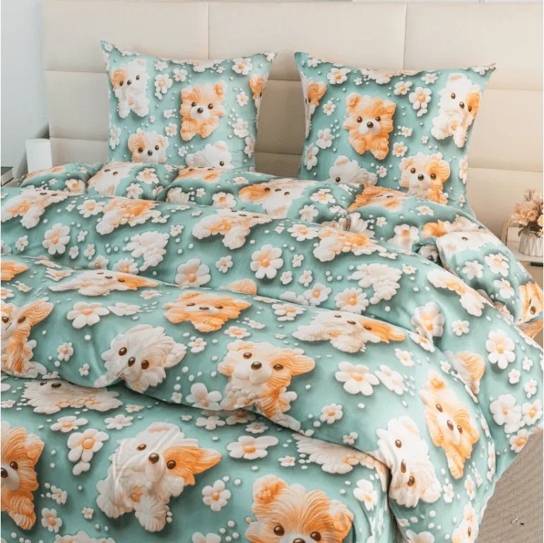 Gyermek mikroszálas ágyneműhuzat PUPPIFLORA színes Ágyneműhuzat mérete: 70 x 80 cm | 140 x 200 cm