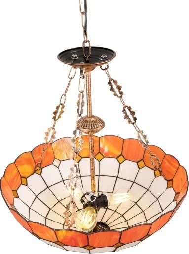 Brilagi - Tiffany vitrázs csillár láncon SIENNA 3xE27/60W/230V átm. 50 cm