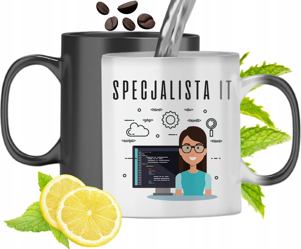 Mágikus Bögre Informatikusoknak Színváltó Nyomtatott Fényképpel