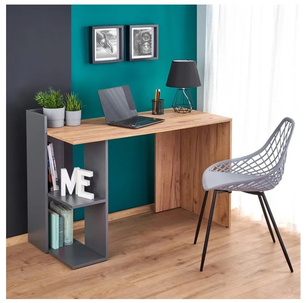 Íróasztal COZYRA Wotan tölgy/antracit