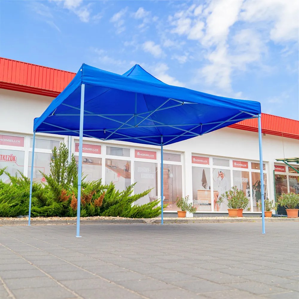 Összecsukható kerti pavilon 3x3 m kék