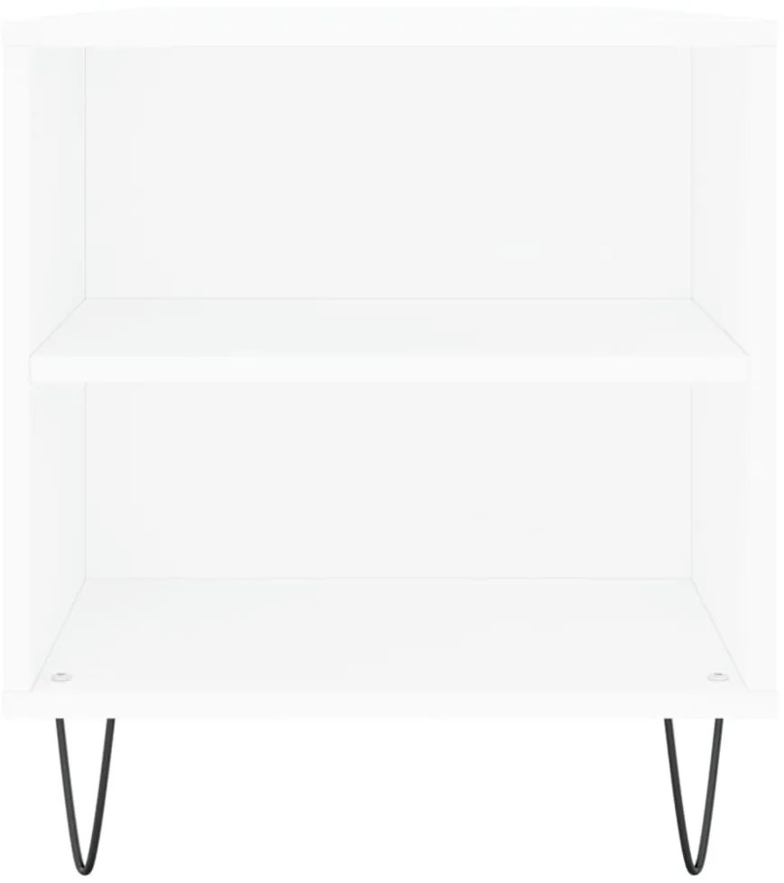 fehér szerelt fa dohányzóasztal 102x44,5x50 cm