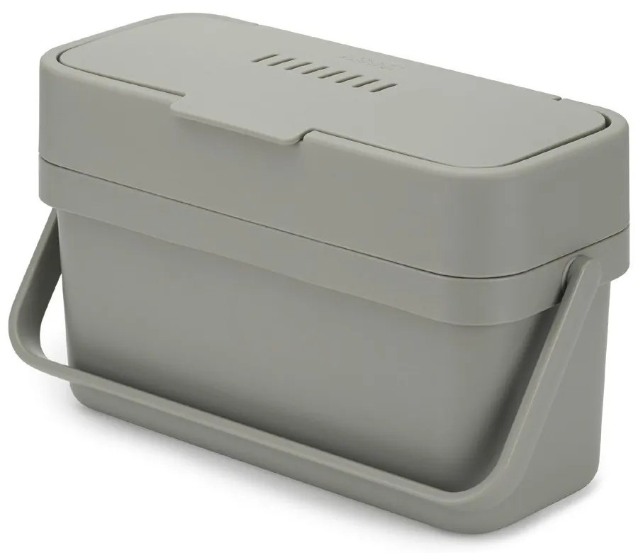 Szürke komposztálható hulladék gyűjtő 4 l Duo – Joseph Joseph