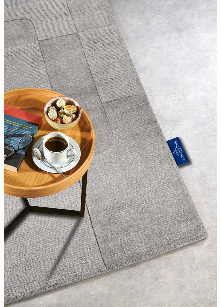 Szürke kézi szövésű gyapjú szőnyeg 80x150 cm Charlotte – Villeroy&amp;Boch