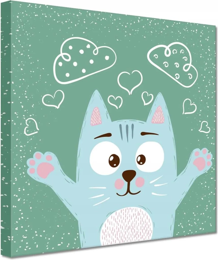 Vászonkép 60x60 Cica