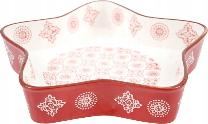 Karácsonyi Patera Csillag piros 30x30cm